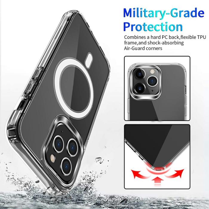 Bild 6, iPhone 13 Pro Max - MagSafe Shockproof Akryl/TPU Skal