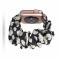 Scrunchie Black N White Armband Apple Watch 41/40/38 mm