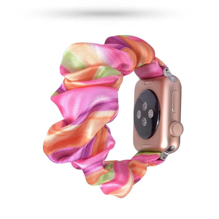 Bild 3, Scrunchie Silk Candy Armband Apple Watch 42/44/45/49 mm
