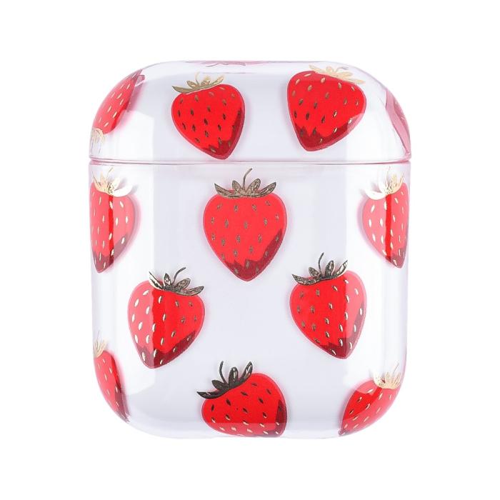 Bild 1, AirPods Skyddsfodral Med Motiv - Strawberry