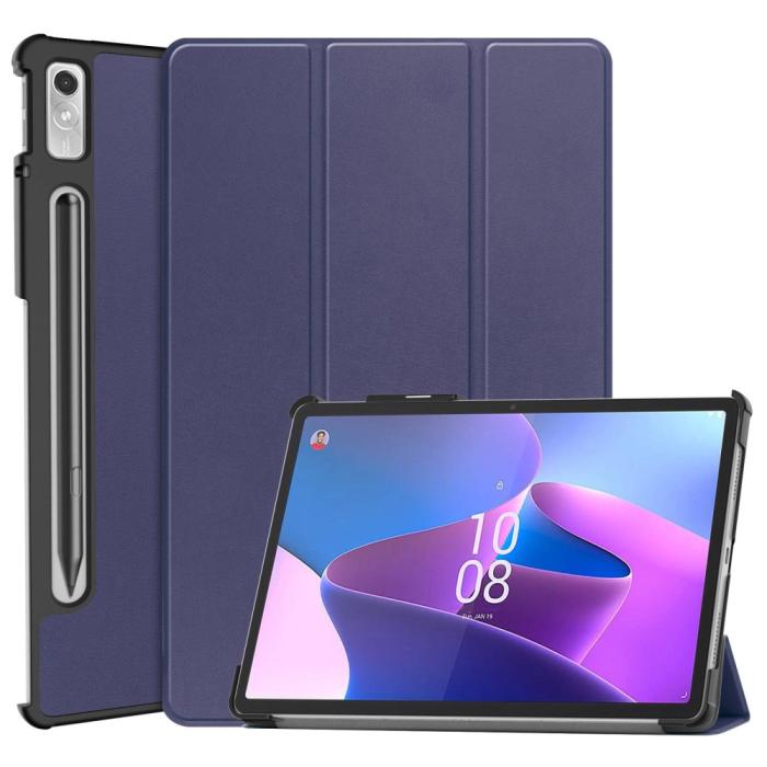 Bild 1, Lenovo Tab P11 Pro Gen 2 Fodral Tri-Fold Läder Blå