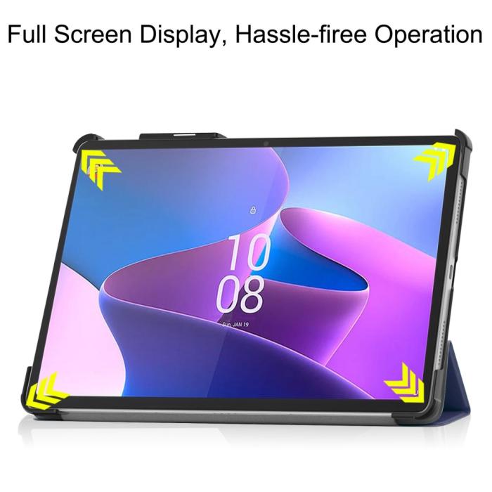 Bild 3, Lenovo Tab P11 Pro Gen 2 Fodral Tri-Fold Läder Blå