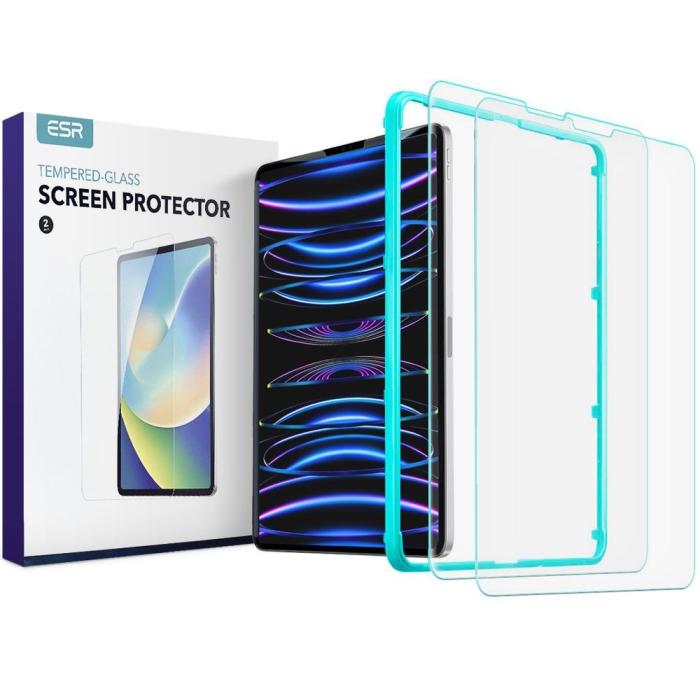 Bild 1, ESR iPad Pro 12.9 2020/2021/2022 2-PACK Skärmskydd Härdat Glas