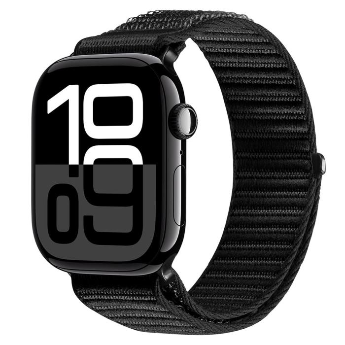 Bild 3, DUX DUCIS Apple Watch 38/40/41/42 mm Armband Nylon Loop Svart
