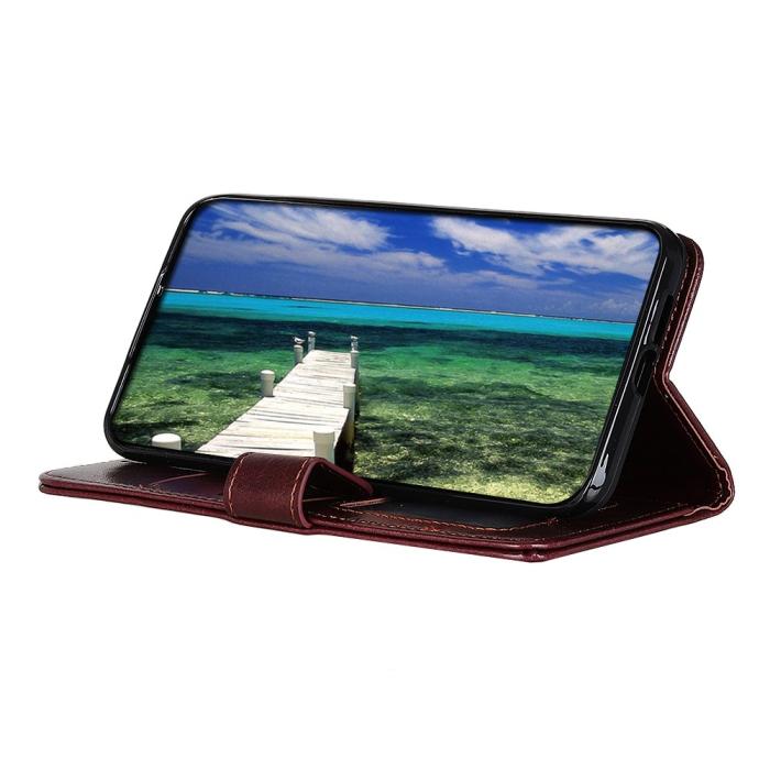 Bild 3, Xiaomi 17T Pro Fodral Crazy Horse Läder Brun
