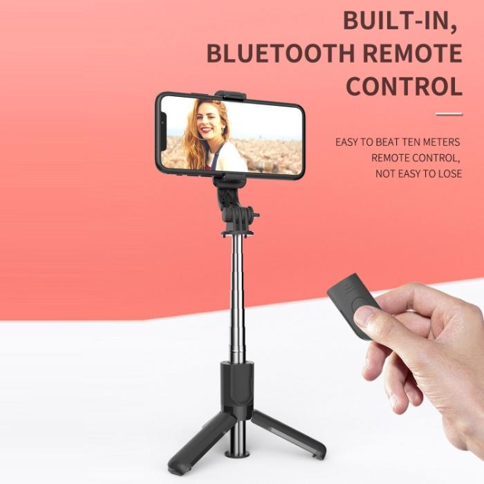 Bild 6, TriPod Selfie Stick Trådlös Bluetooth Svart