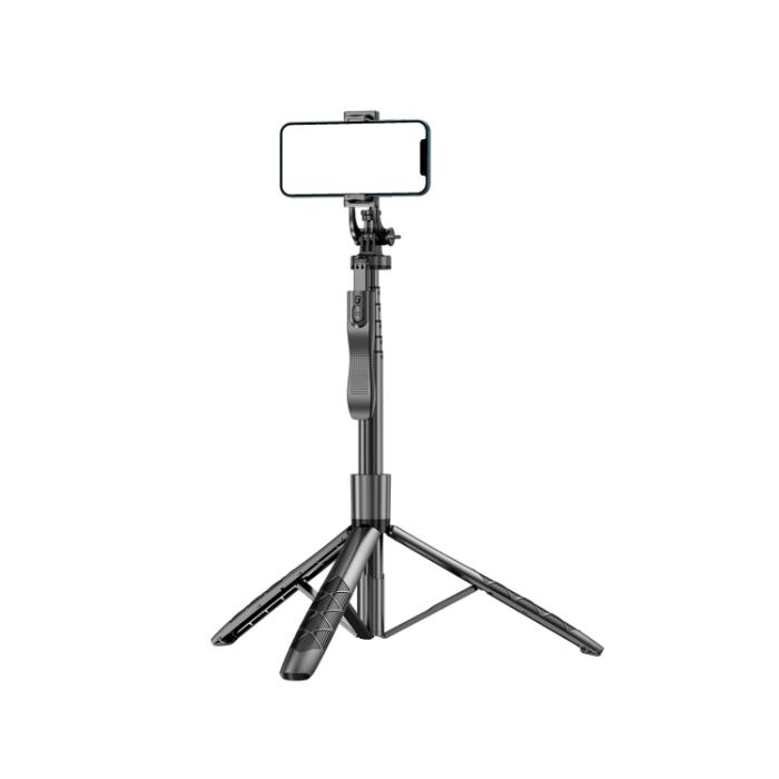 Bild 1, Selfie Stick Tripod 153 cm Bluetooth Svart