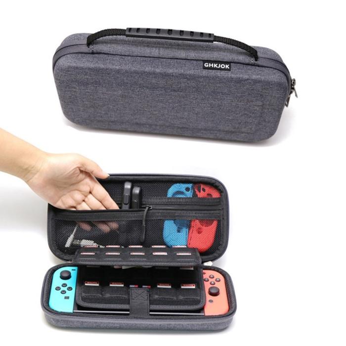 Bild 1, Nintendo Switch Skyddsfodral Reseväska Grå