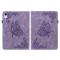 iPad Mini (2021) Fodral Butterfly Flower Lila