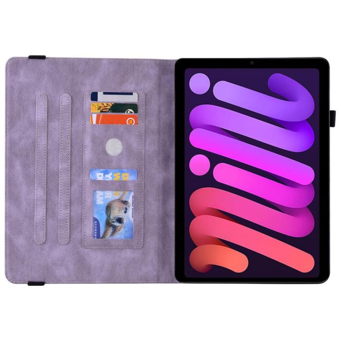 Bild 5, iPad Mini 2024/2021 Fodral Butterfly Flower Lila