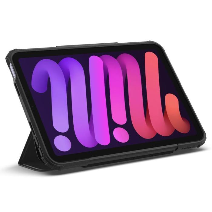 Bild 6, Spigen iPad Mini 2024/2021 Fodral Tri-Fold Ultra Hybrid Pro Svart