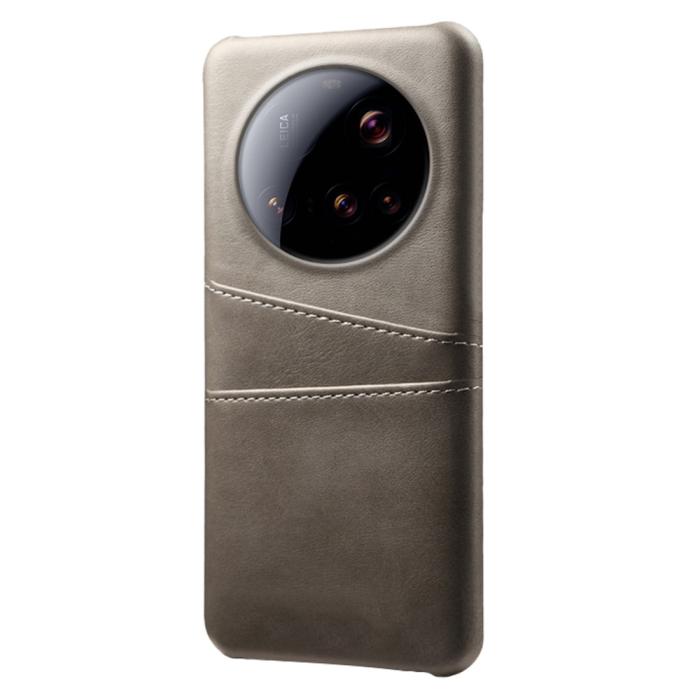 Bild 2, Xiaomi 15 Ultra Läderbelagt Skal Med Kortfack Grå