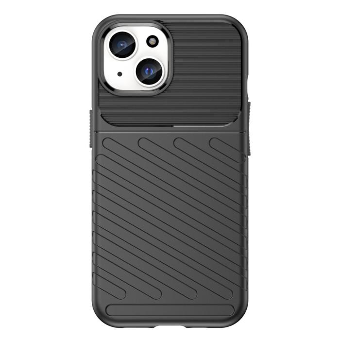 Bild 2, iPhone 15 Skal Twill Textur Svart