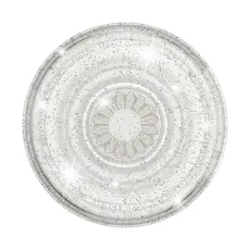 PopSockets Avtagbart Grip med Ställfunktion Clear Glitter Silver