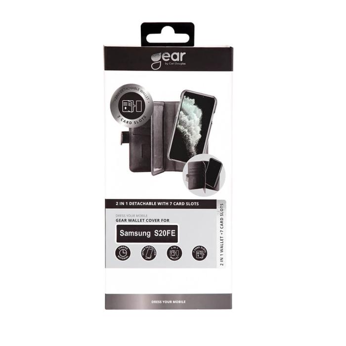 Bild 2, GEAR Samsung Galaxy S20 FE 2in1 Magnet Fodral Flerfack Svart