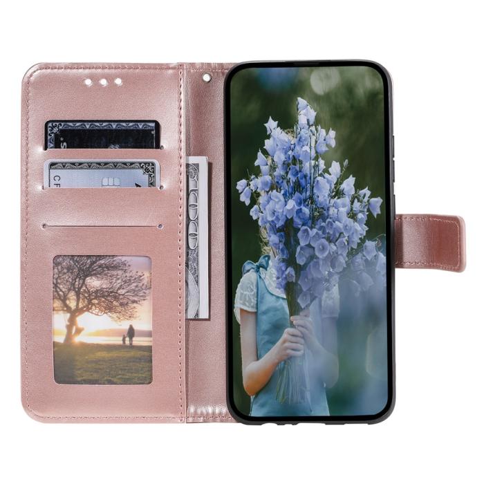 Bild 2, Samsung Galaxy A07 Fodral Mandala Läder Roséguld