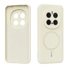 ABEEL Honor Magic7 Pro Skal MagSafe Liquid Silicone Beige