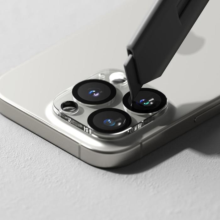 Bild 5, Ringke iPhone 16 Pro / 16 Pro Max 2-PACK Linsskydd Härdat Glas Transparent