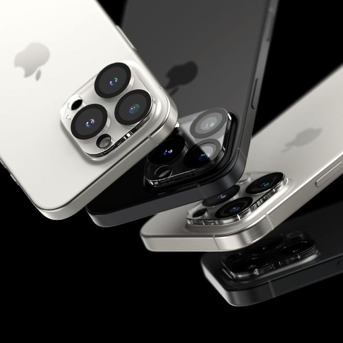 Bild 6, Ringke iPhone 16 Pro / 16 Pro Max 2-PACK Linsskydd Härdat Glas Transparent