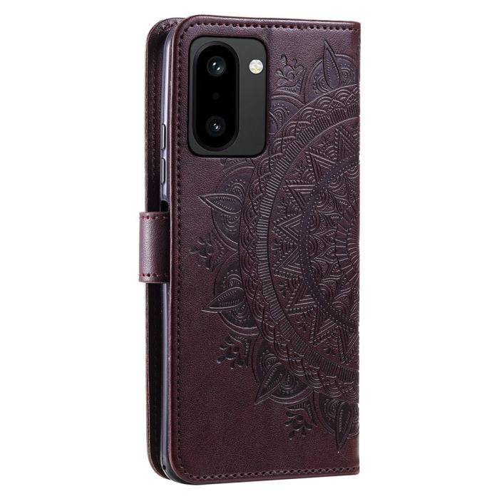 Bild 6, OnePlus 15R Fodral Mandala Läder Brun