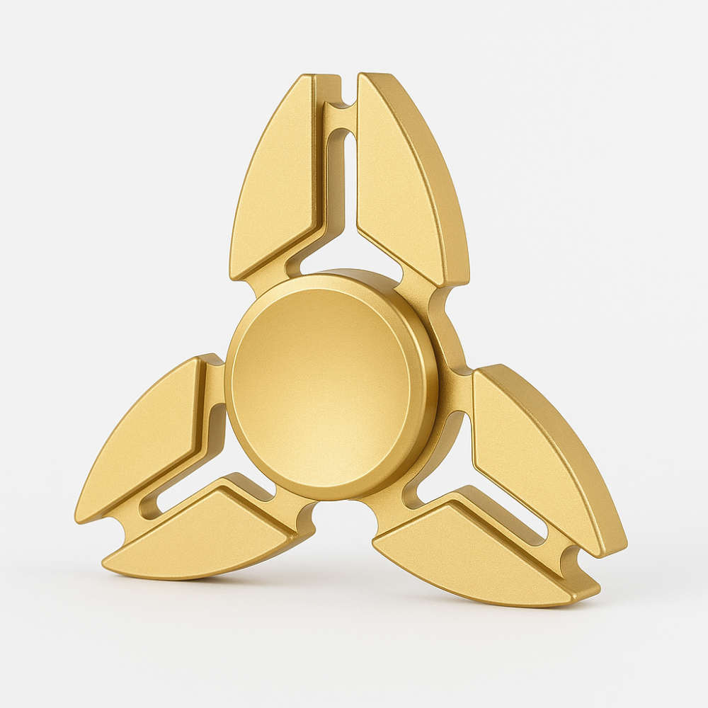 Fidget Spinner Spiky Trio - Guld