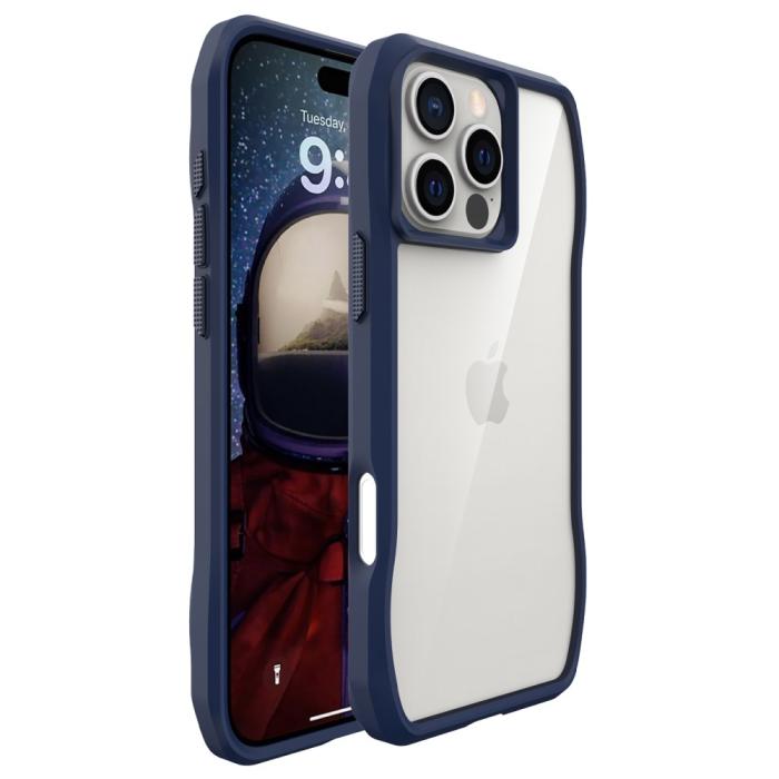 Bild 1, iPhone 16 Pro Skal Shockproof Hybrid Mörk Blå