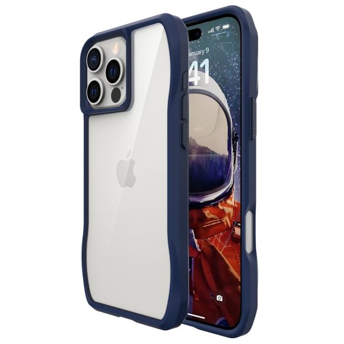 Bild 2, iPhone 16 Pro Skal Shockproof Hybrid Mörk Blå
