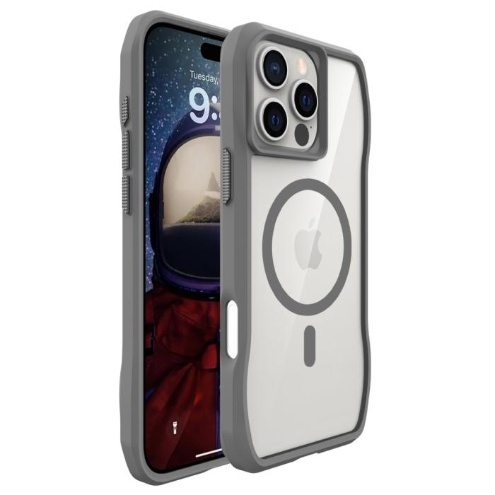 Bild 1, iPhone 16 Pro Skal MagSafe Shockproof Hybrid Grå