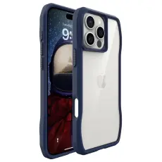 iPhone 16 Pro Skal Shockproof Hybrid M&ouml;rk Bl&aring;