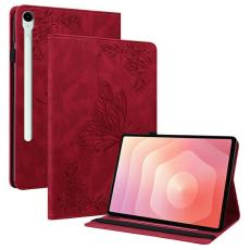 Samsung Galaxy Tab S11 Fodral Butterfly Flower R&ouml;d