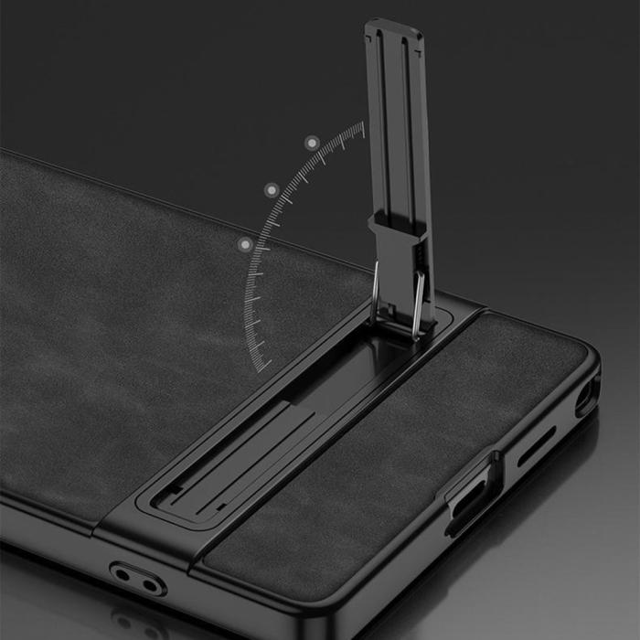 Bild 5, GKK Samsung Galaxy S26 Ultra Skal Kickstand Läder Svart