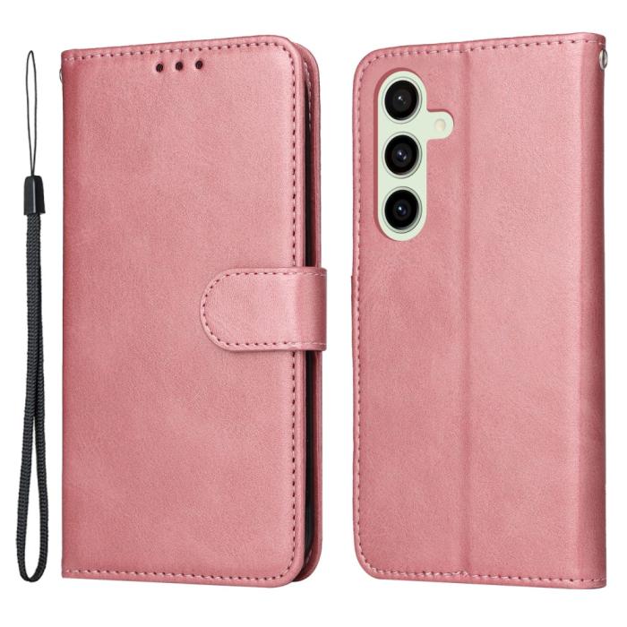 Bild 1, Samsung Galaxy S24 FE Plånboksfodral Läder Roséguld