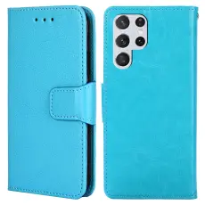Samsung Galaxy S23 Ultra Fodral Läder Ljus Blå