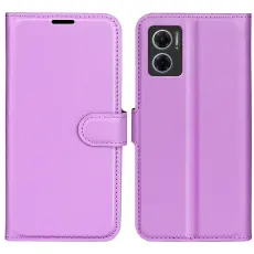Xiaomi Redmi 10 5G Fodral Litchi Läder Lila