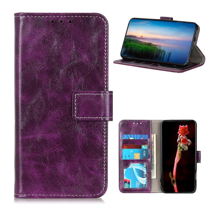 Bild 1, Samsung Galaxy A52 / A52s - Retro Crazy Horse Fodral - Lila