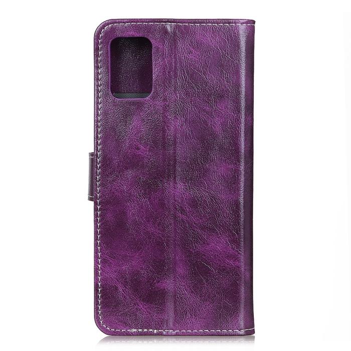 Bild 2, Samsung Galaxy A52 / A52s - Retro Crazy Horse Fodral - Lila