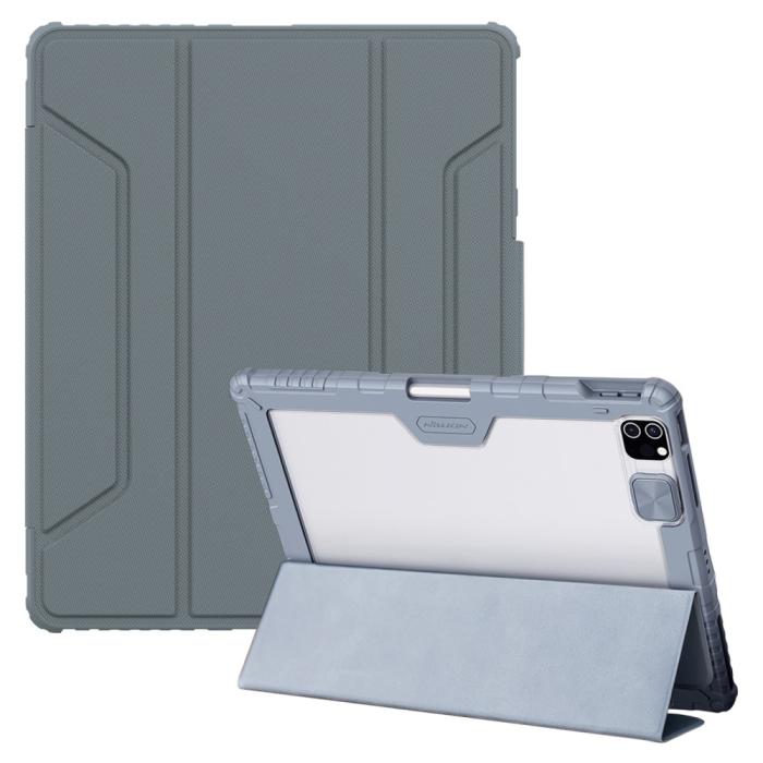 Bild 1, iPad Pro 12.9 (2020/2021) - NILLKIN CamShield Shockproof Tri-Fold Fodral - Grå