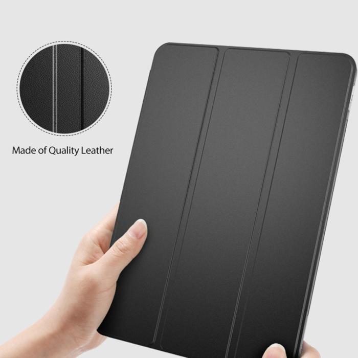 Bild 2, iPad Pro 11 (2021) - Tri-Fold Läder Fodral - Mörk Blå
