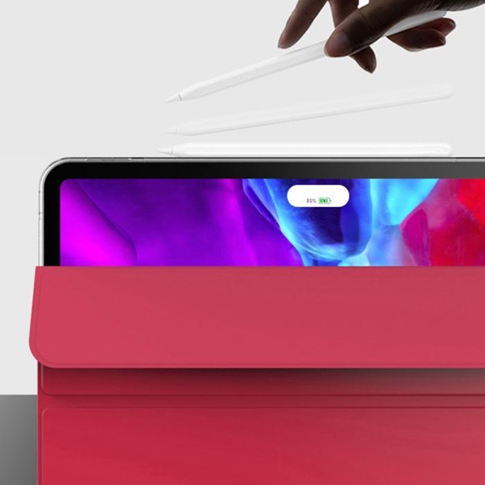Bild 4, iPad Pro 11 (2021) - Tri-Fold Läder Fodral - Mörk Blå