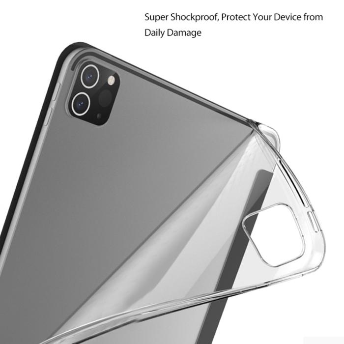 Bild 5, iPad Pro 12.9 (2021) - Tri-Fold Läder Fodral - Svart