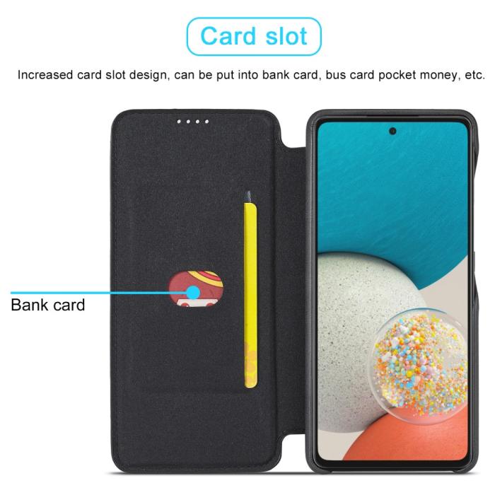 Bild 6, LC.IMEEKE Samsung Galaxy A53 5G Fodral Retro Flip Svart
