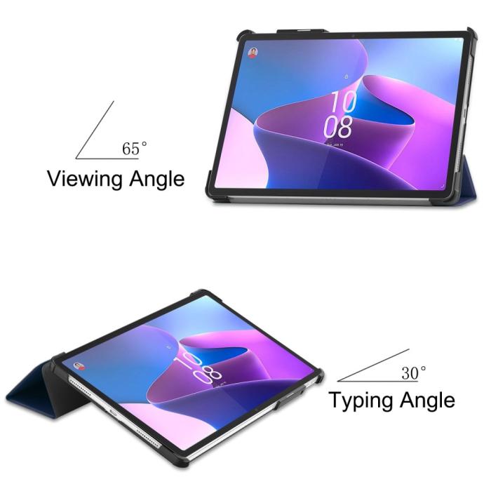 Bild 6, Lenovo Tab P11 Pro Gen 2 Fodral Tri-Fold Läder Blå