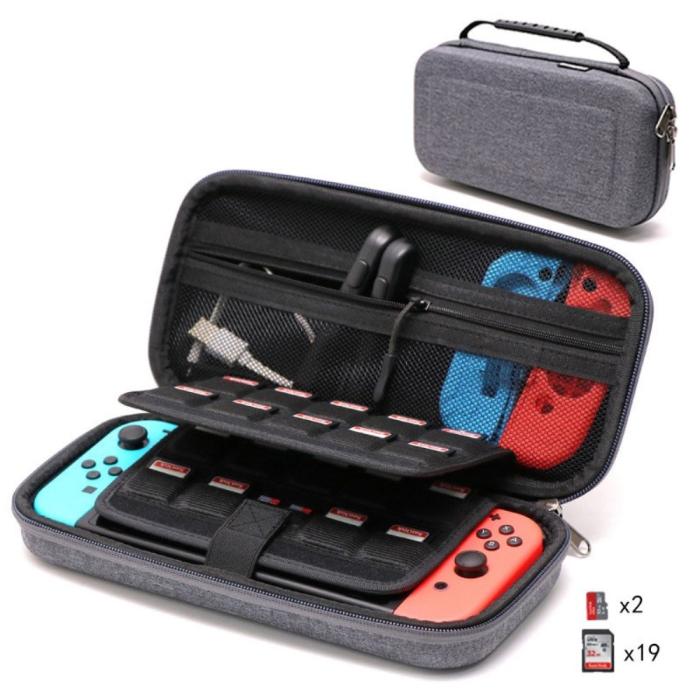 Bild 5, Nintendo Switch Skyddsfodral Reseväska Grå
