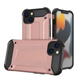 iPhone 14 Plus Skal Shockproof Armor Hybrid Roséguld