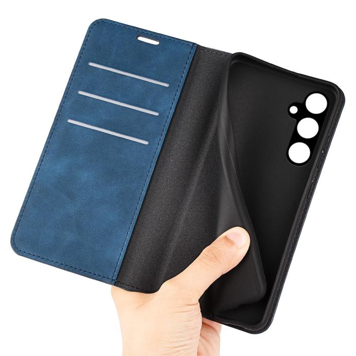 Bild 4, Samsung Galaxy A15 5G Fodral Flip Skin Touch Blå