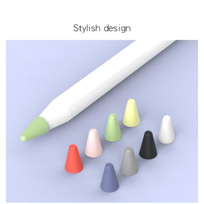 Bild 3, 8-PACK Apple Pencil 1/2/Pro Spetsskydd / Tip Cover Flerfärgad