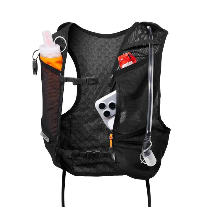 Bild 4, Spigen Löparväst Inkl. Vattenflaska Dynamic Shield Storlek M-L Svart