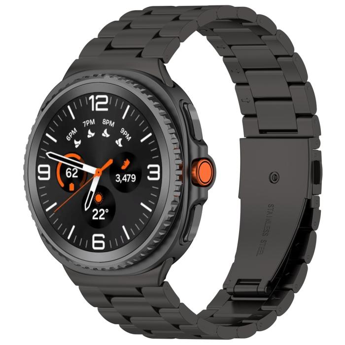 Bild 2, Galaxy Watch 8 46/44/40 mm Armband Rostfritt Stål Svart