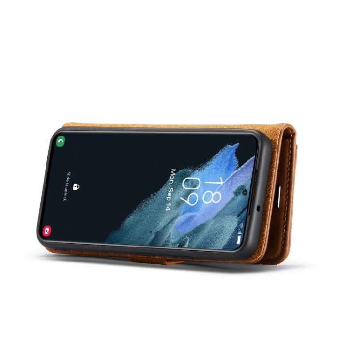 Bild 5, DG.MING Samsung Galaxy S22 Fodral 2in1 Magnet Fodral / Skal Brun