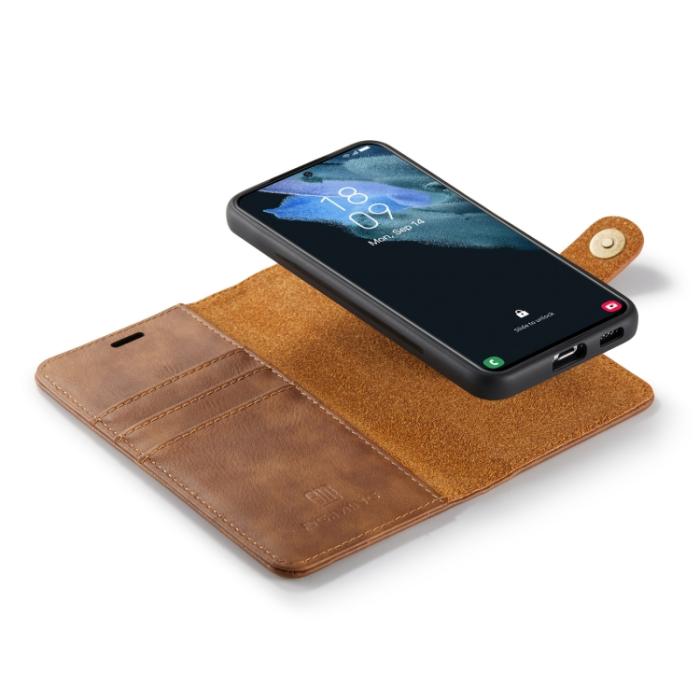 Bild 6, DG.MING Samsung Galaxy S22 Fodral 2in1 Magnet Fodral / Skal Brun